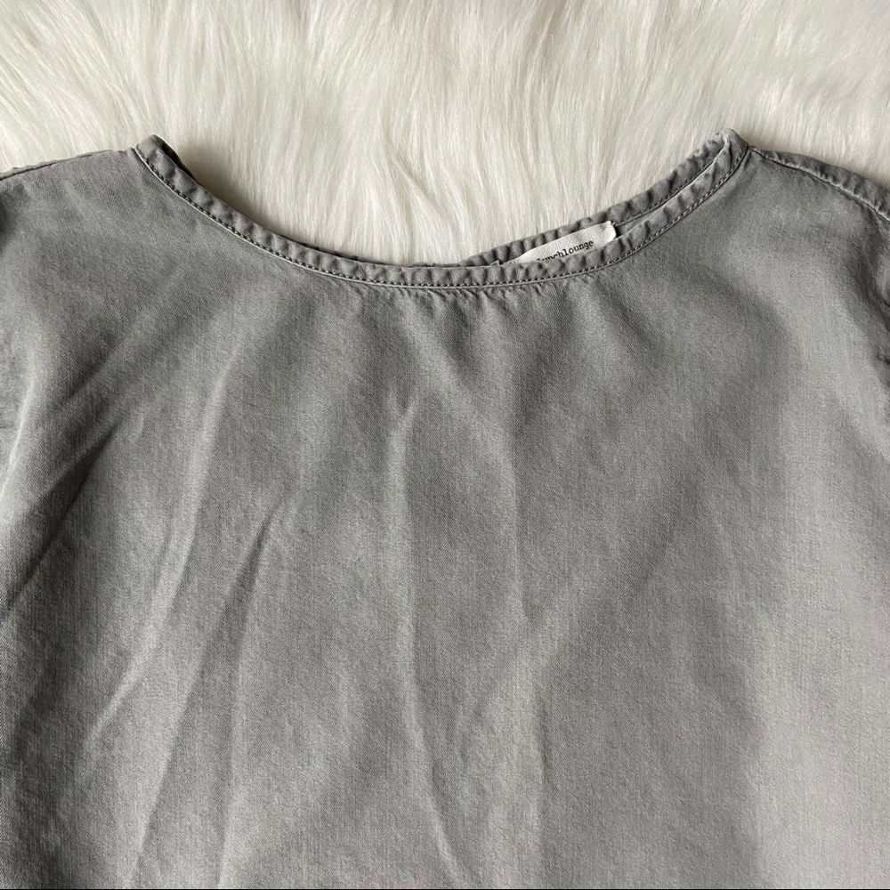 BeachLunchLounge Peplum Bell Sleeve Blouse - Picture 2 of 10